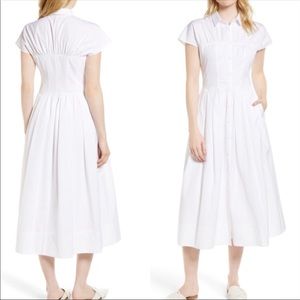 Lewit Cotton Poplin White Shirtdress